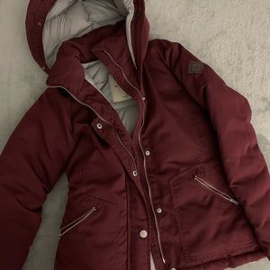 Maroon Hollister Winter Jacket